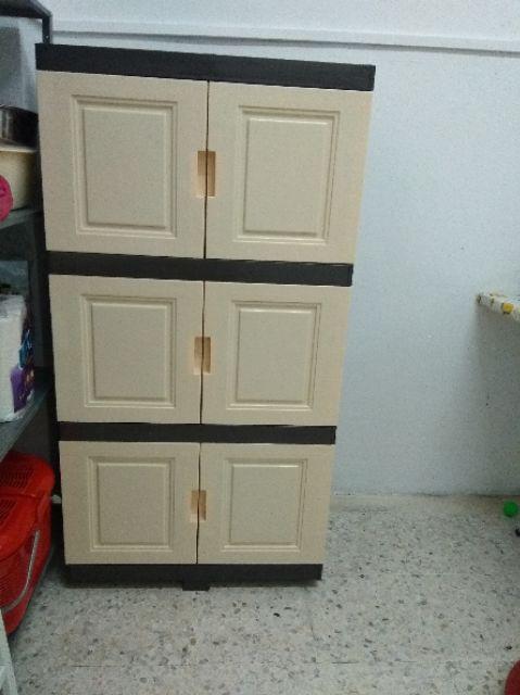 KIWI 3TIER DIY  PLASTIC STORAGE CABINET 3 TINGKAT CABINET 