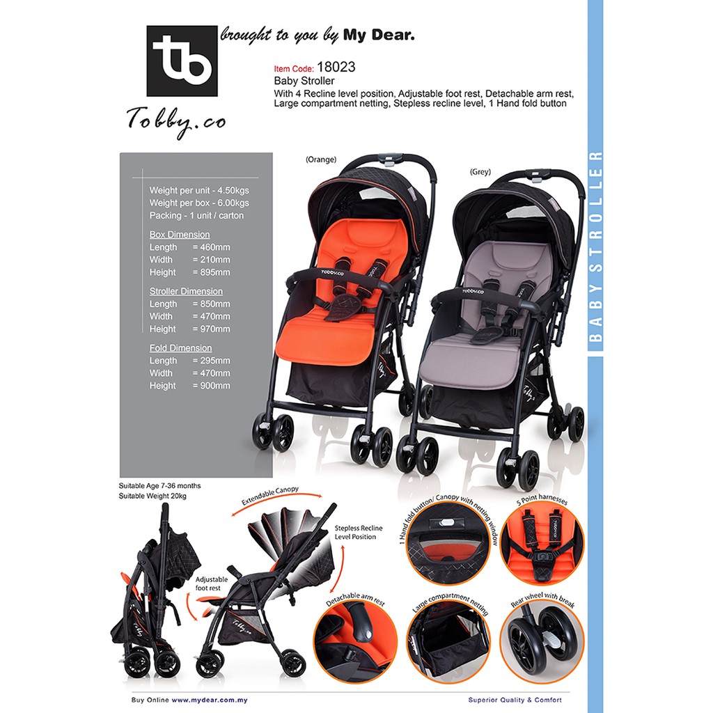 tobby compact stroller