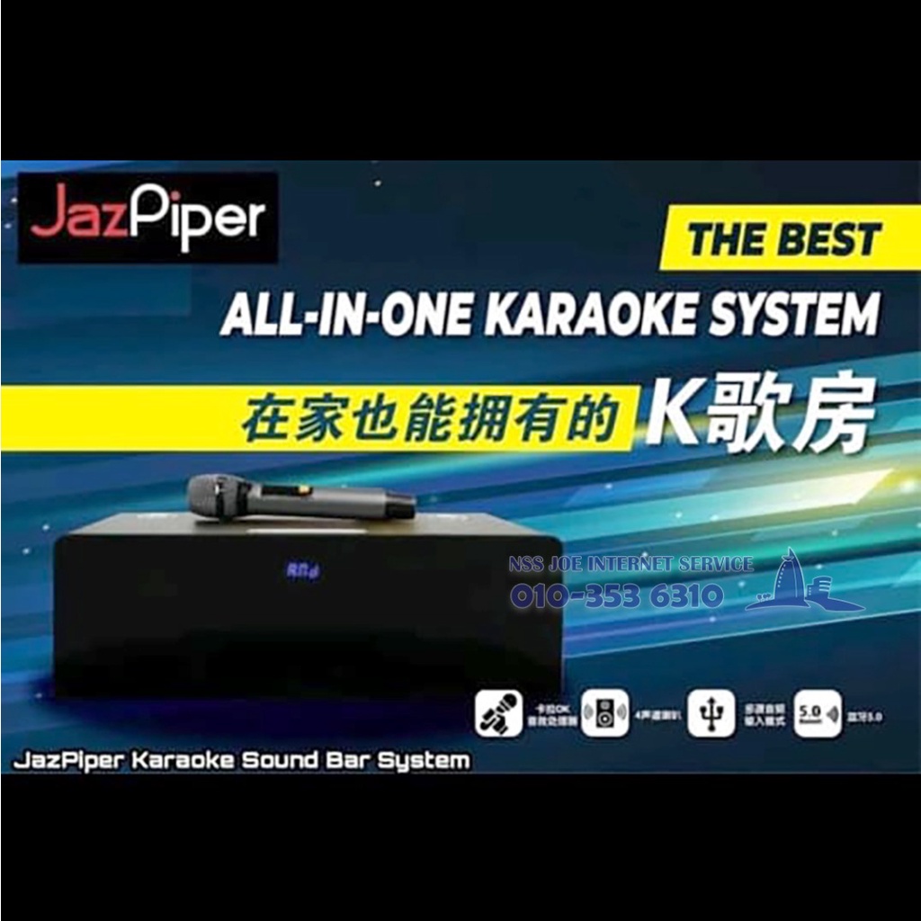 [READY STOCK]JAZPIPER Family KARAOKE SOUNDBAR + TV BOX SYSTEM