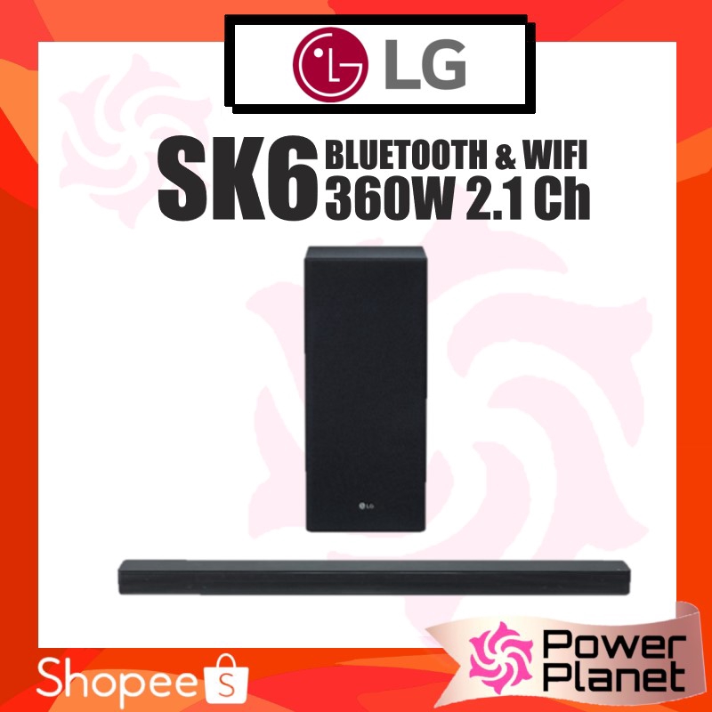 lg sk6 2.1 ch 360w soundbar