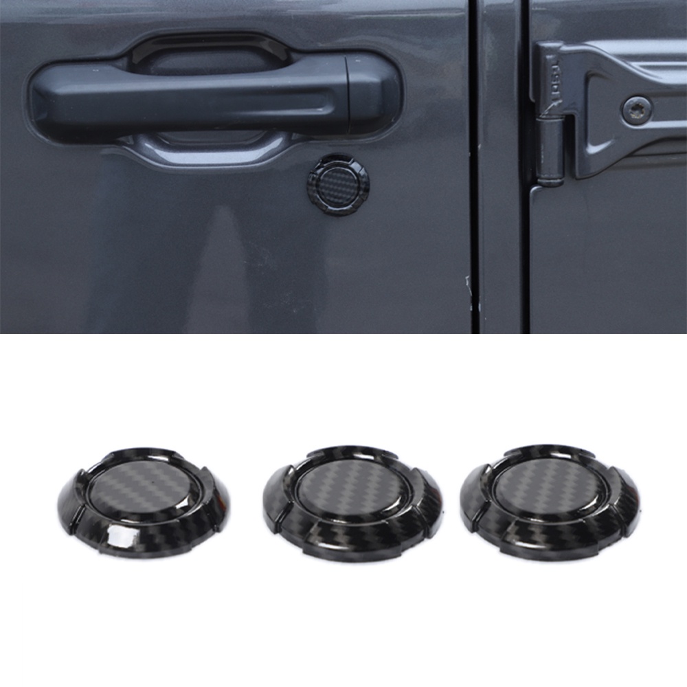 Door Lock Keyhole Key Socket Decoration Cover Trim Sticker for Jeep