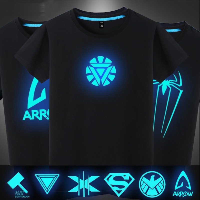 glow in the dark t shirts avengers