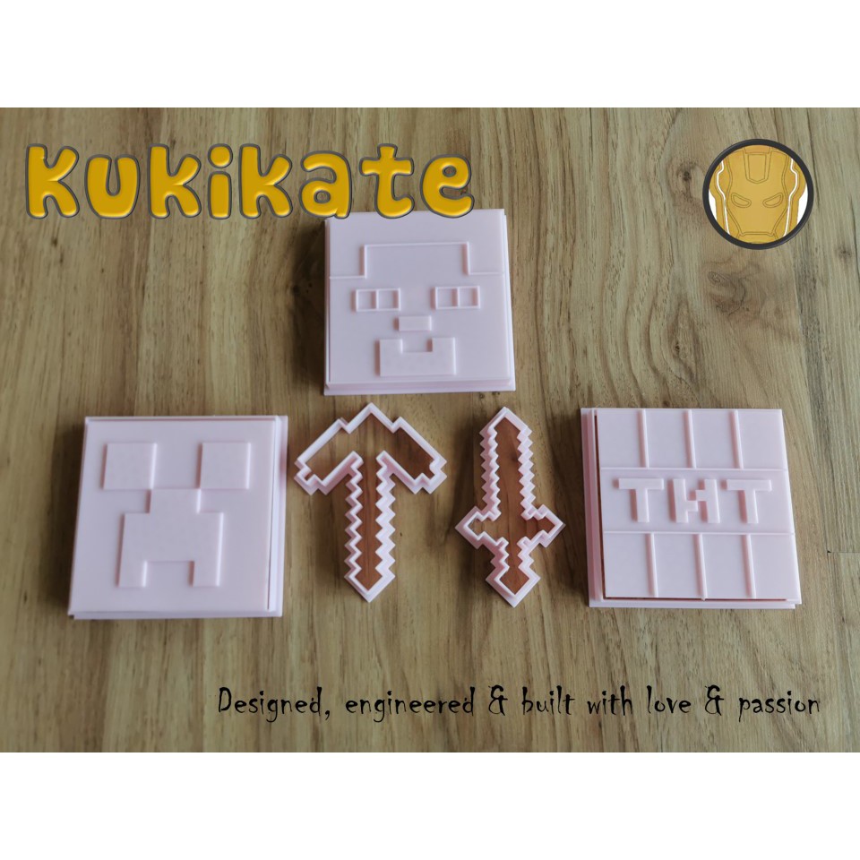 Cookie cutter Minecraft set (Jumbo set) | Shopee Malaysia