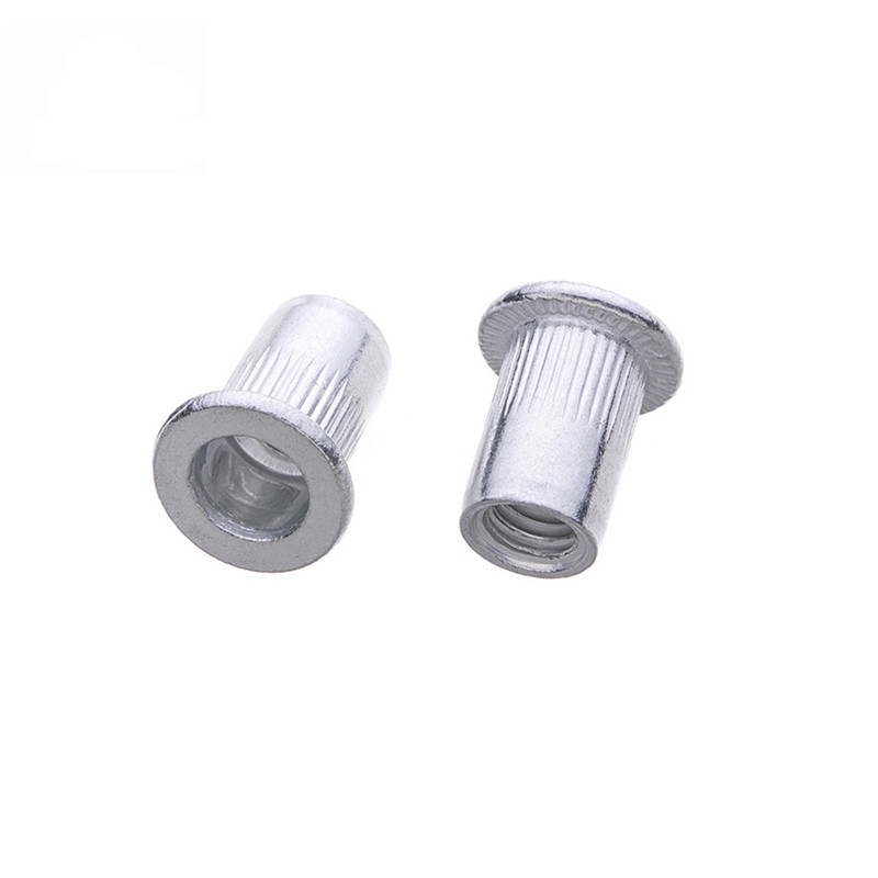 M3 M4 M5 M6 M8 M10 Aluminum Alloy Fat Head Threaded Rivet Plug Nutsert