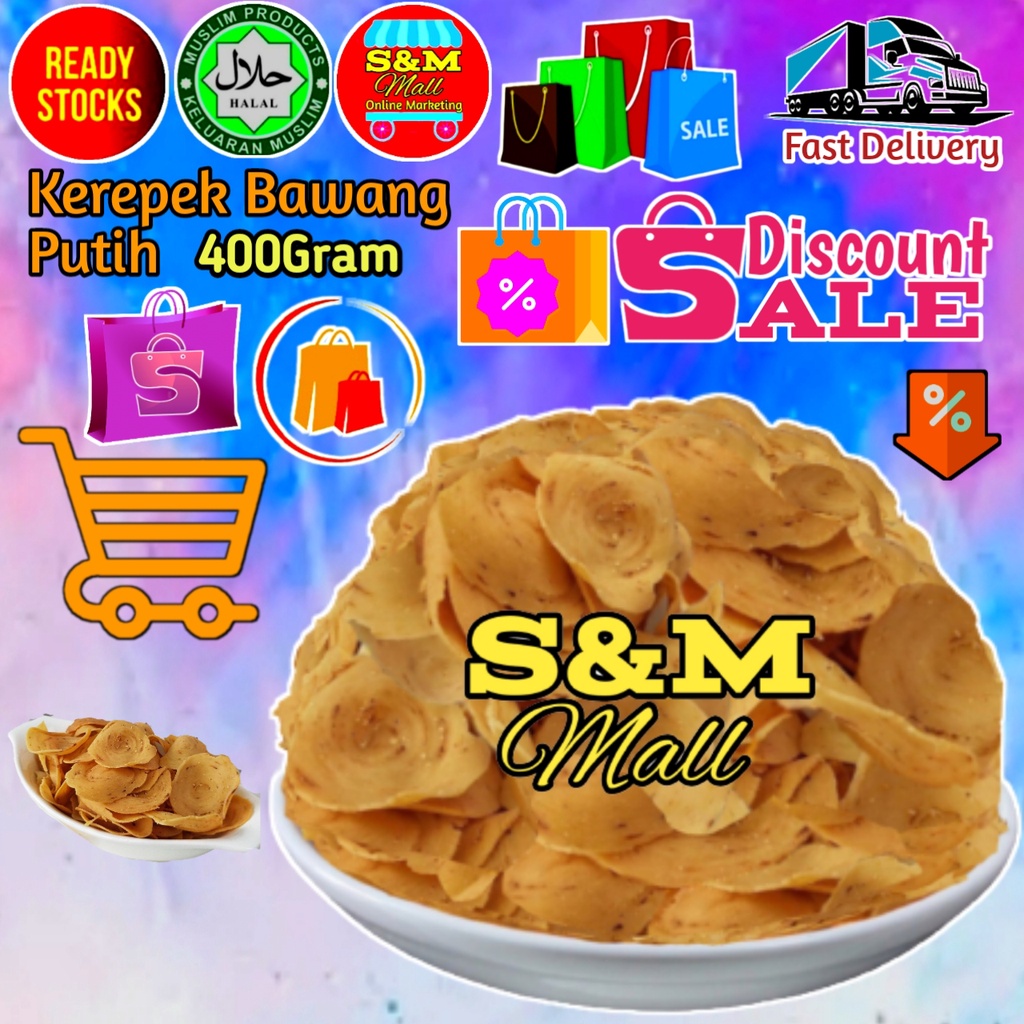 Buy Ready Stock Kerepek Bawang Putih 2 Variations 200gm 400gm Groceries Crisp Wafer Keropok Snacks Biscut Seetracker Malaysia
