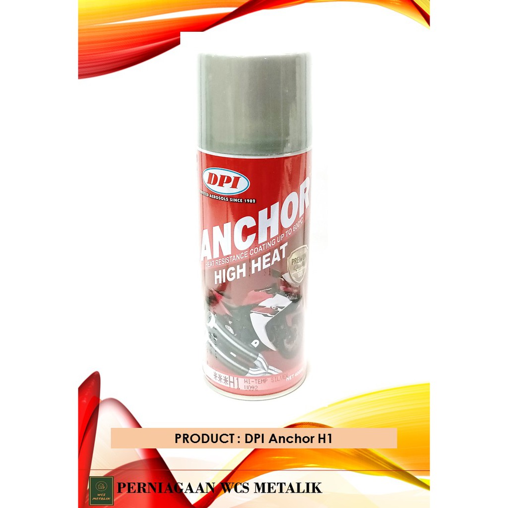 Dpi Anchor High Temperature 600 Silver Black Spray Paint Shopee Malaysia