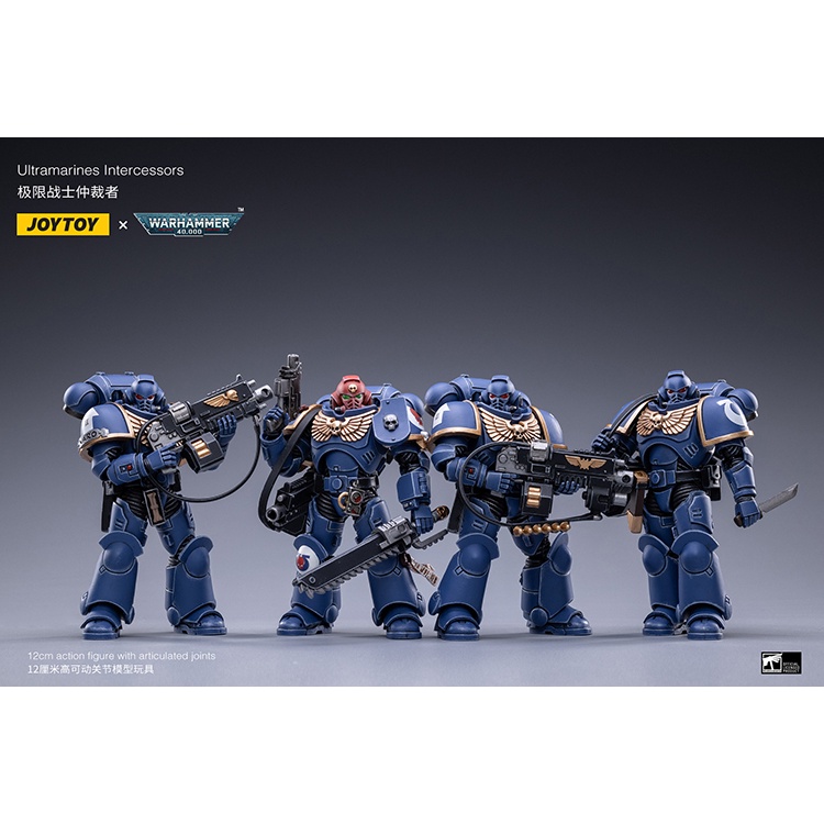 【Su baby】JOYTOY Warhammer 40K Ultramarines Intercessors Box of 4 1/18 Scale Figures