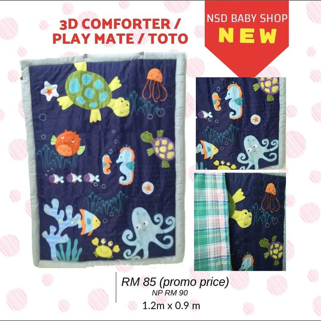 Comforter Play Mate And Toto 3d Shopee Malaysia