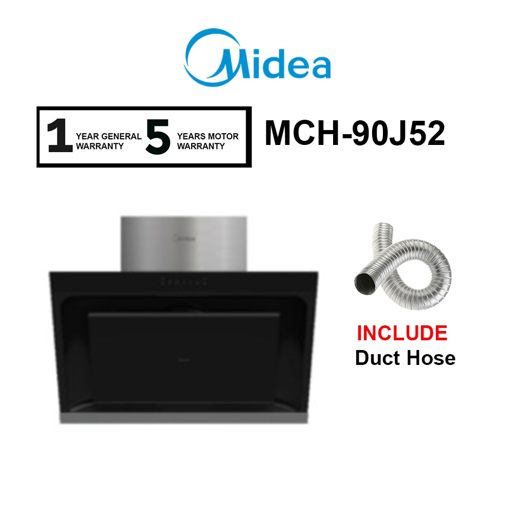Midea Cooker Hood Duct Out Only MCH90J52 Shopee Malaysia