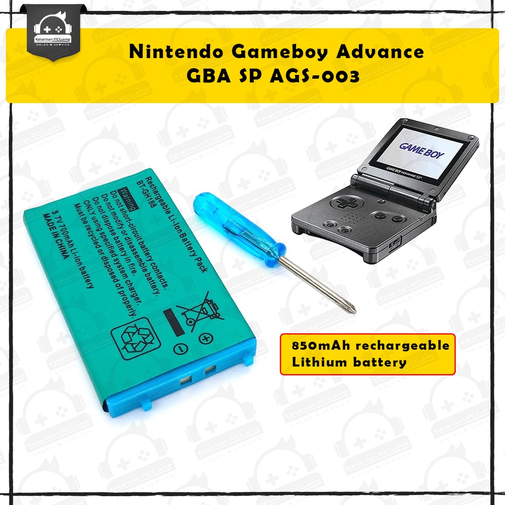 Nintendo Game Boy Advance SP GBA SP Battery & screwdriver Tool Kits |  Shopee Malaysia