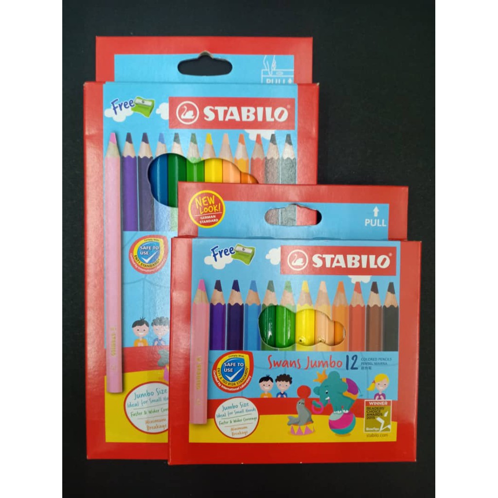 Stabilo Swans JUMBO Colour pencils Colored pencils Free 