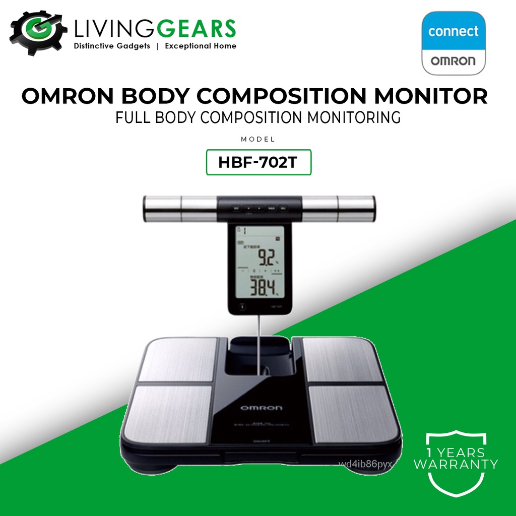 Omron Body Composition Monitor HBF702T Bluetooth OmronConnect App Shopee Malaysia