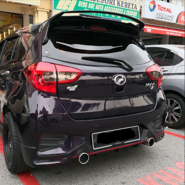 Perodua Myvi 2018 2019 Drive68 Drive 68 Rear Skirt Bodykit 