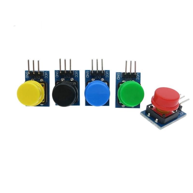 12X12MM Big Key Module Big Button Module Light Touch Switch Module with Hat High Level Output for Arduino Or Raspberry Pi 3 