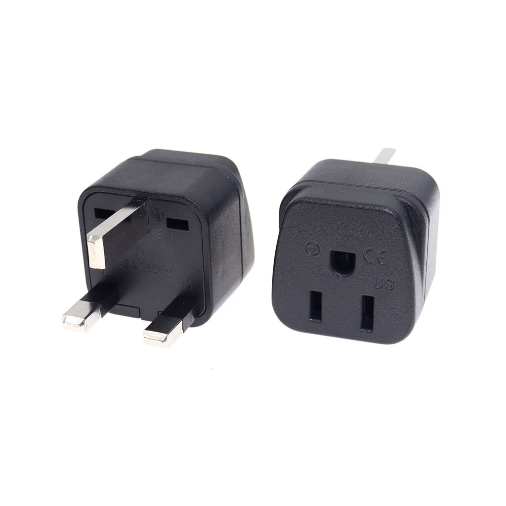 US To UK Plug Adapter 13A 250V Type A / Type B to Type G England