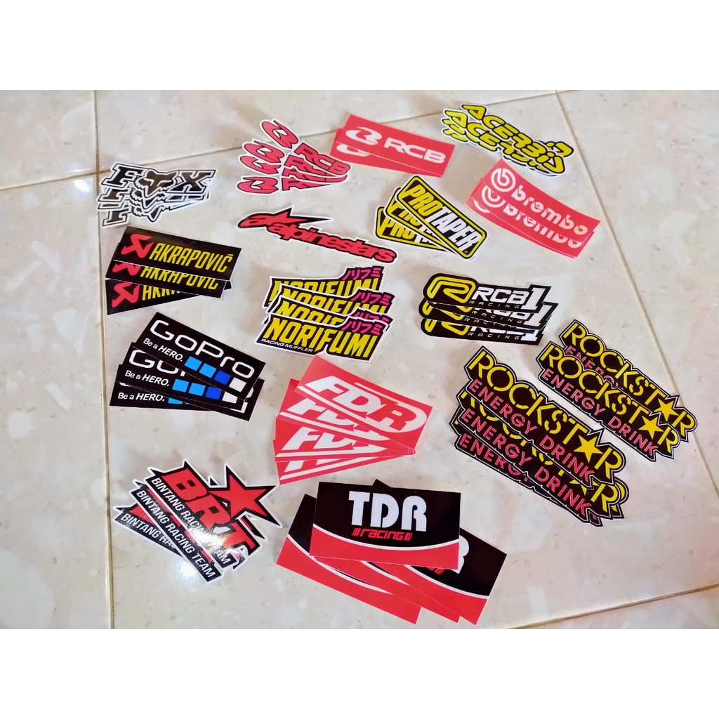 Doff/glossy Lamination Orajet Racing Logo Sticker Can request