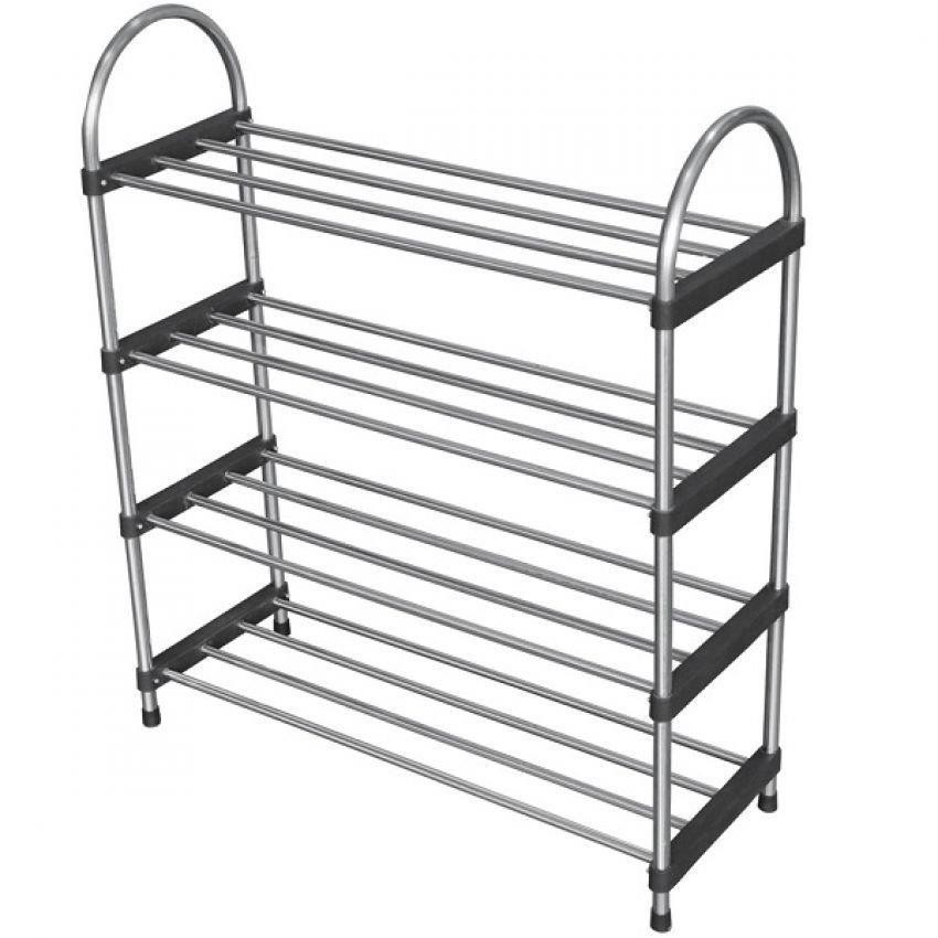 4 Layers Stainless Steel Shoes Rack Shopee Malaysia