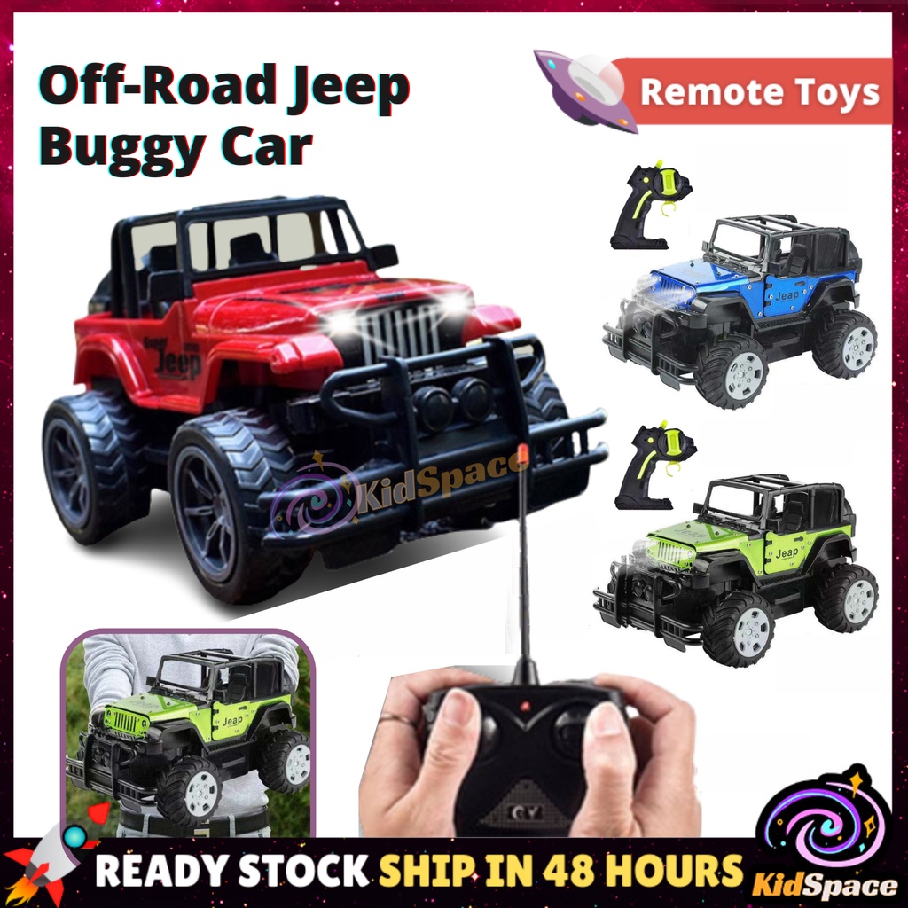 KidSpace 1:20 RC Jeep Buggy Remote Control Off Road Car Alloy Open Door Racing Vehicles Car Toys Kereta Jip Mainan