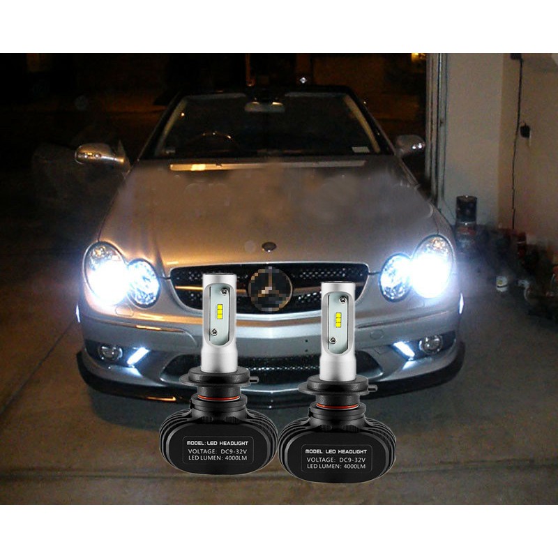4 Light Bulbs LED White Night Lights Lighting Plate Mercedes Class CLK W209