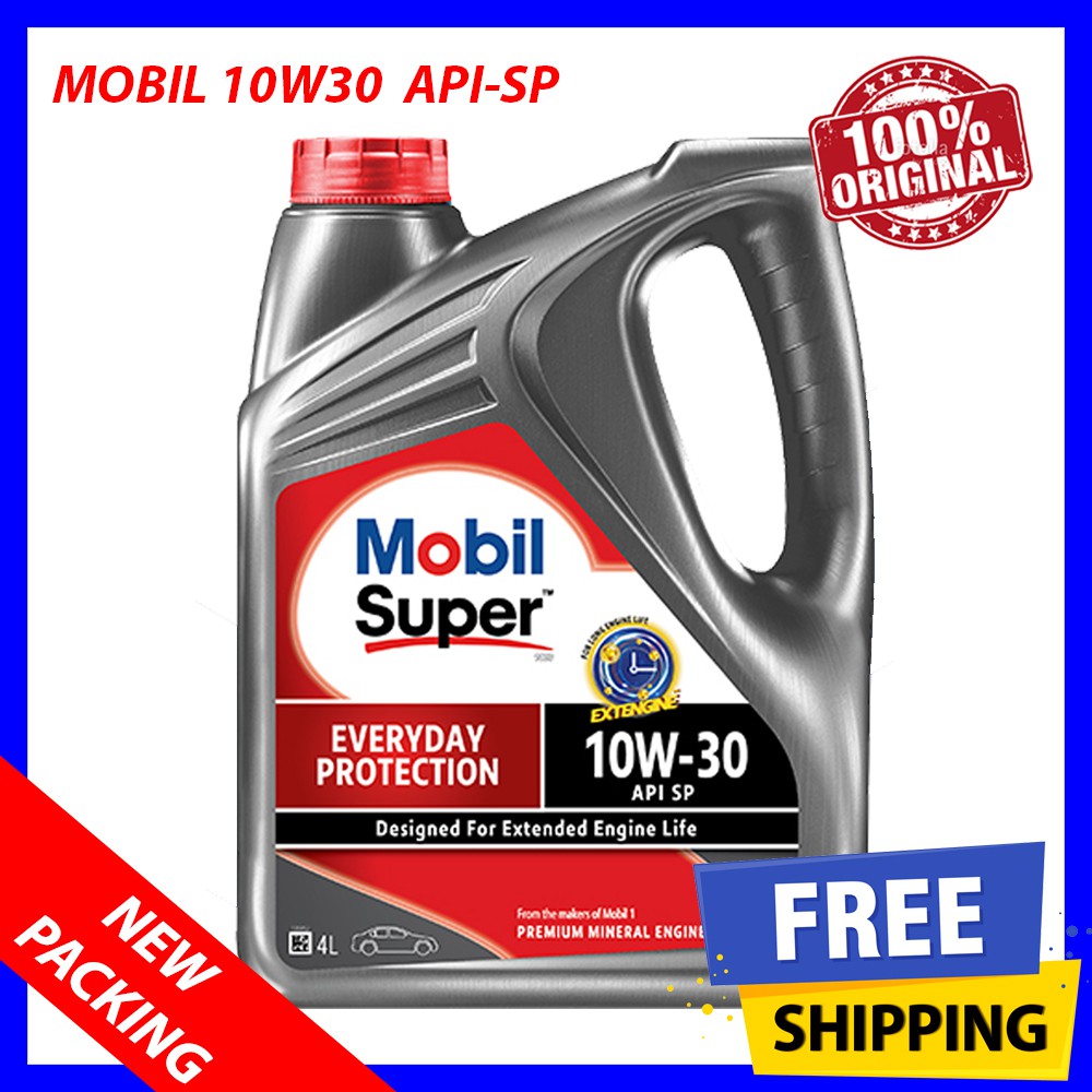 mobil-super-10w30-api-sp-gf-6a-engine-oil-4l-10w-30-shopee-malaysia