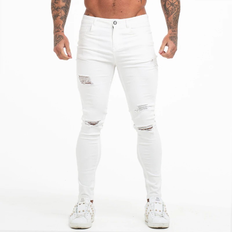 white super skinny jeans for guys