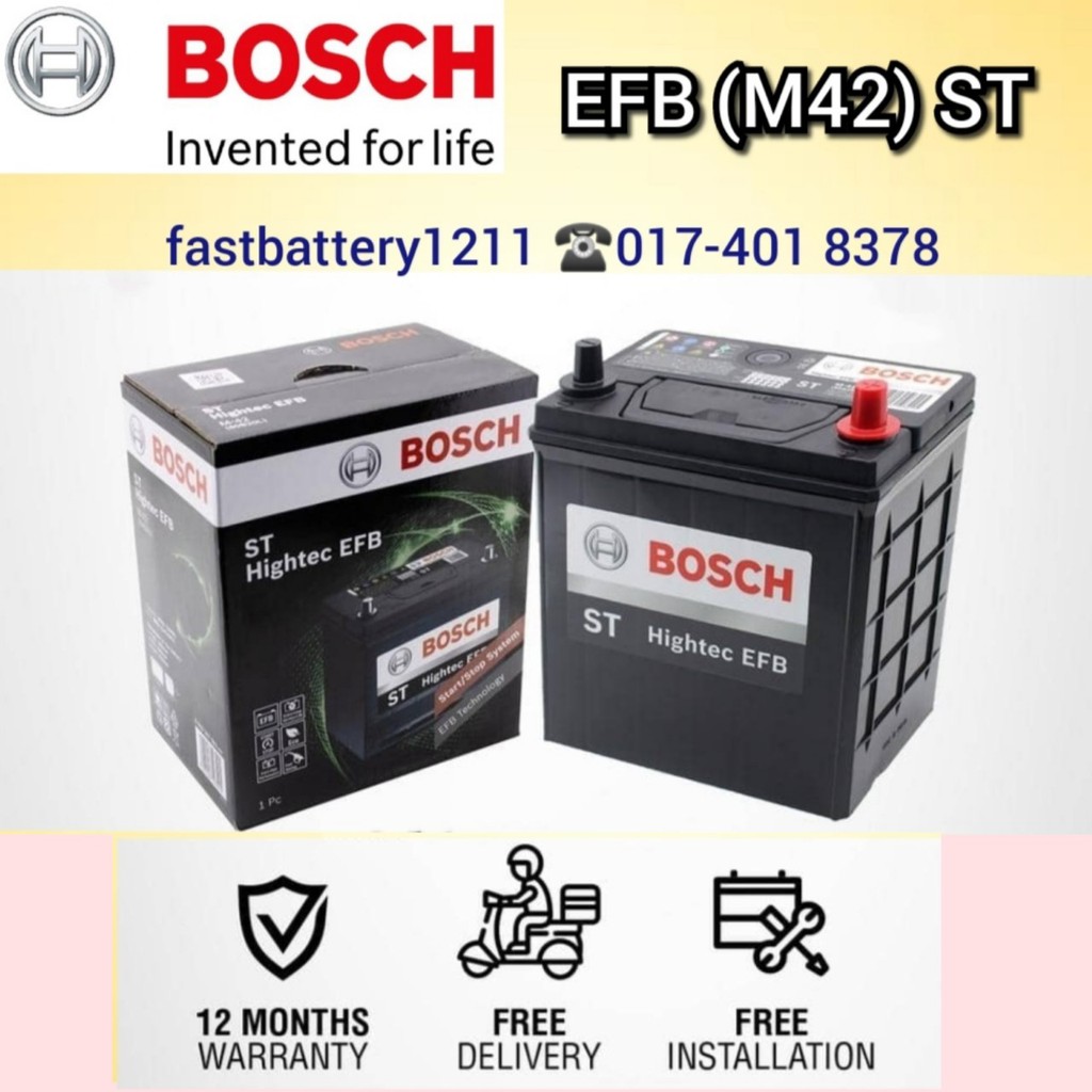 BOSCH (MF) EFB - M42 *60B20L (DELIVERY + INSTALLATION IN KLANG 