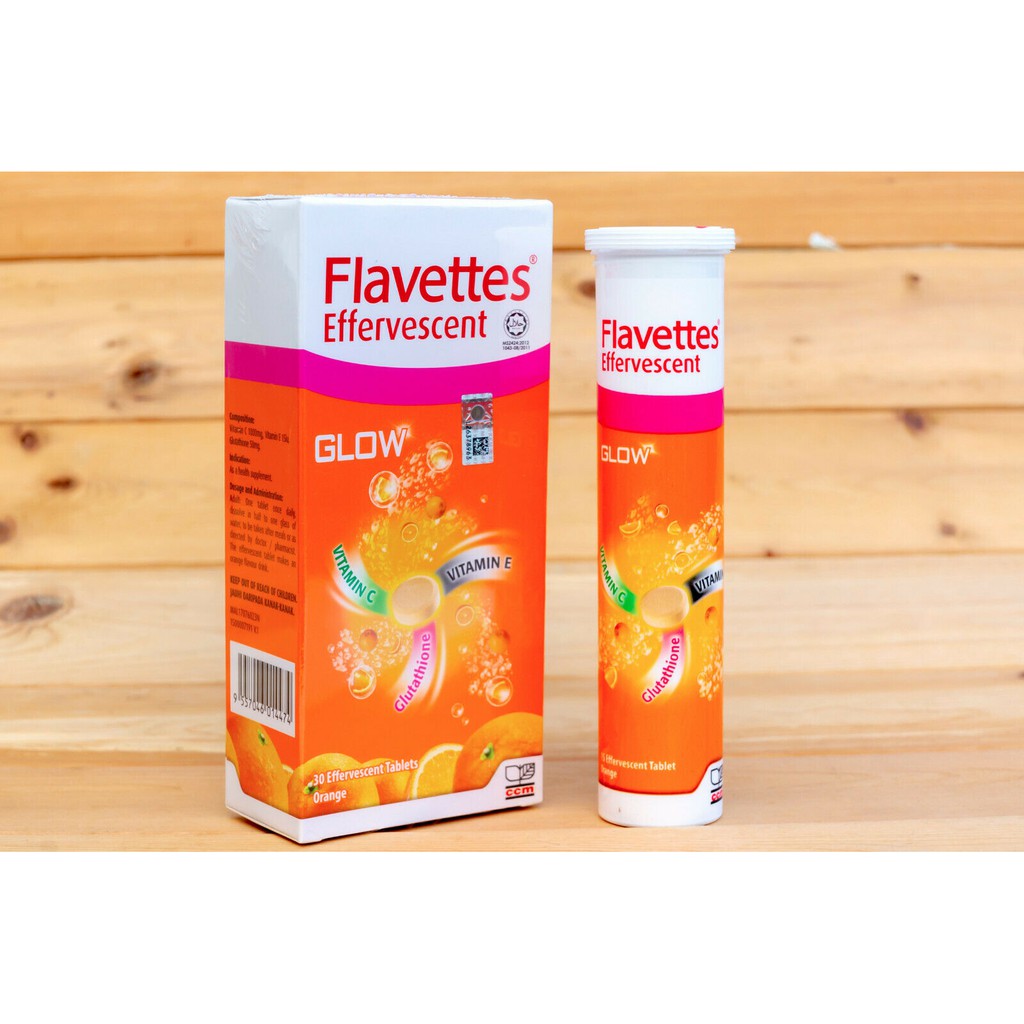 Flavettes Effervescent Vitamin C Glow Orange X 30s Shopee Malaysia