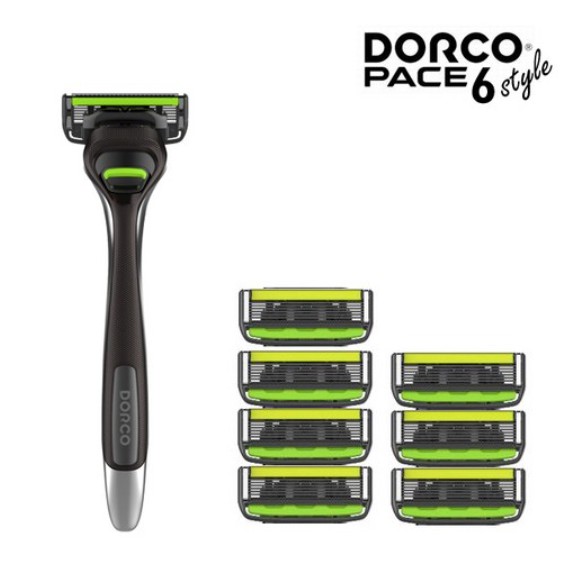 dorco pace 6 pro six blade razor system with trimmer