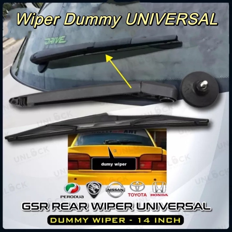 Rear Glass Dummy Wiper Wira Waja KE70 Saga Iswara Kereta Sedan saga blm