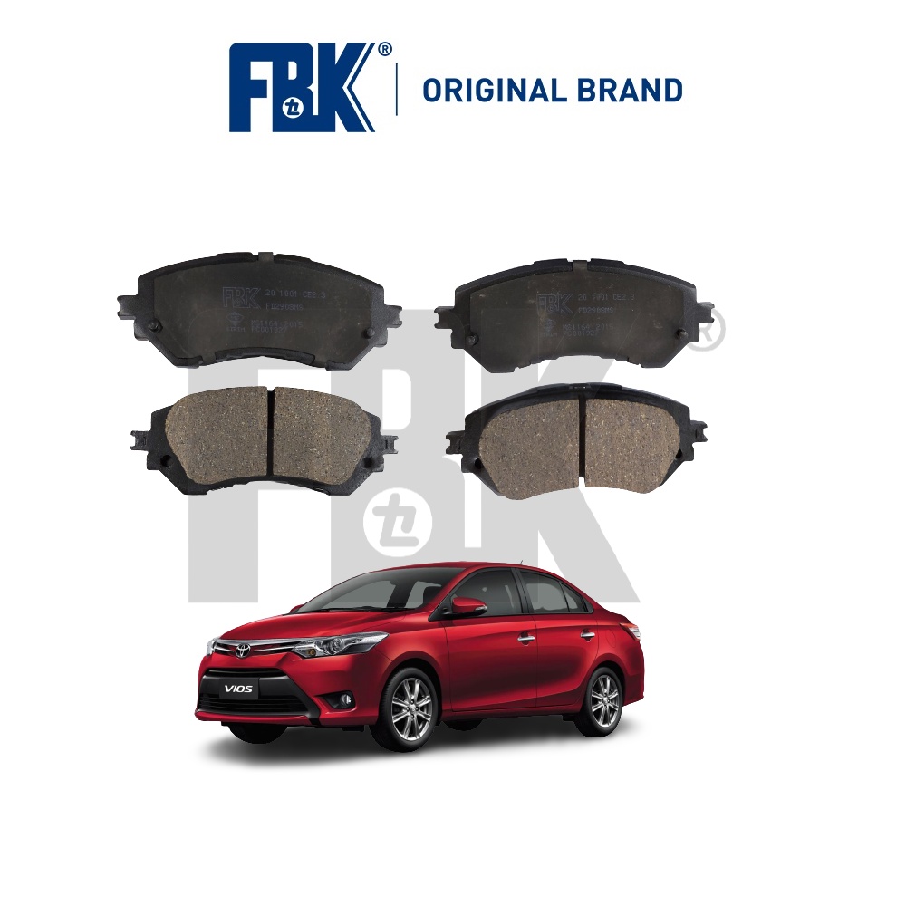 FBK Disc Brake Pad Front Toyota Vios E & J NCP150 FD2908MS Shopee