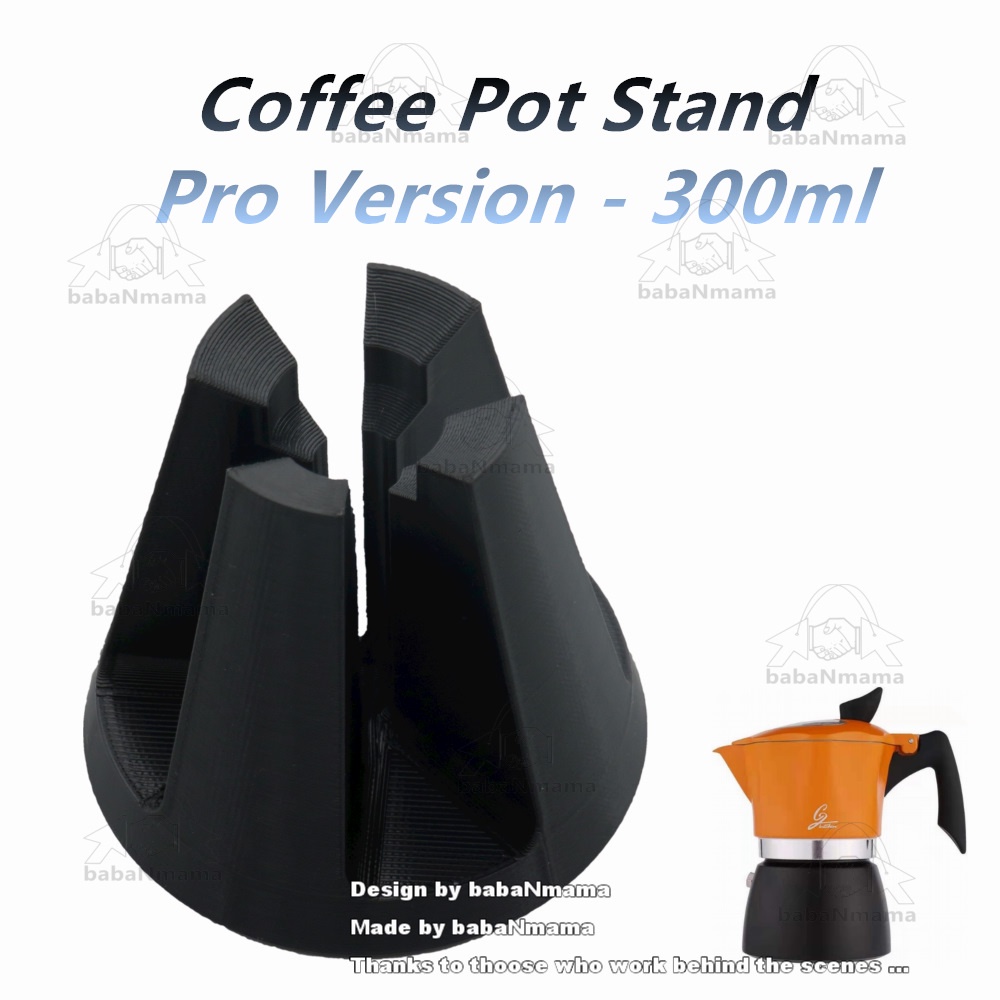 Coffee Pot Stand Pro Version - 300ml Aluminum Moka Pot Espresso Maker Italian style Coffee Moka Pot