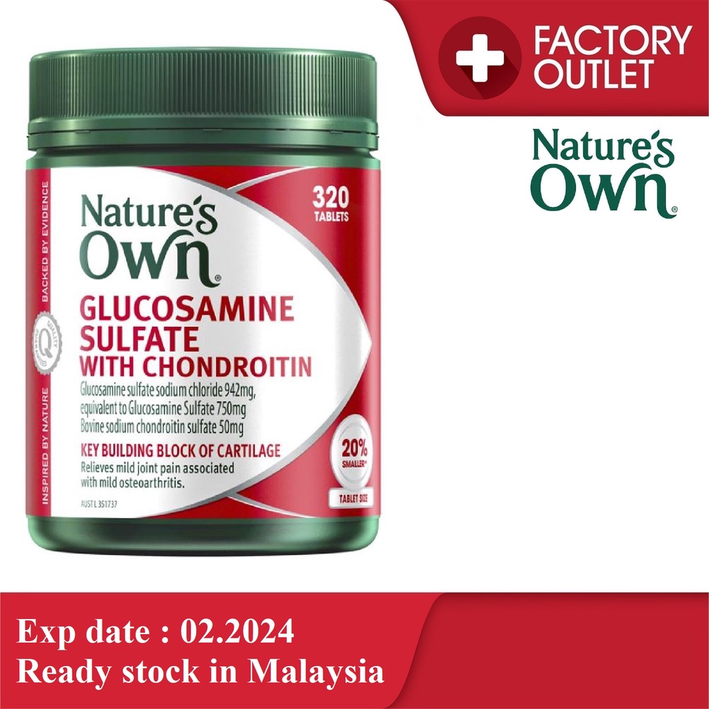 Nature's Own Glucosamine Sulfate With Chondroitin 320s Tablet Shopee