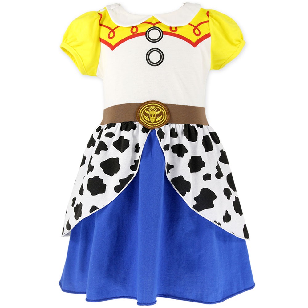 Girls Jessie Costume Dress Up Kids Baby Cosplay Costume Princess Dress Cowgirl Costume Toy Story