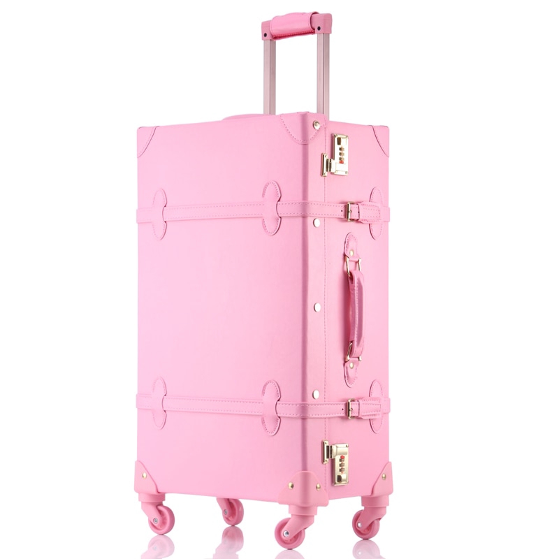 pink vintage suitcase
