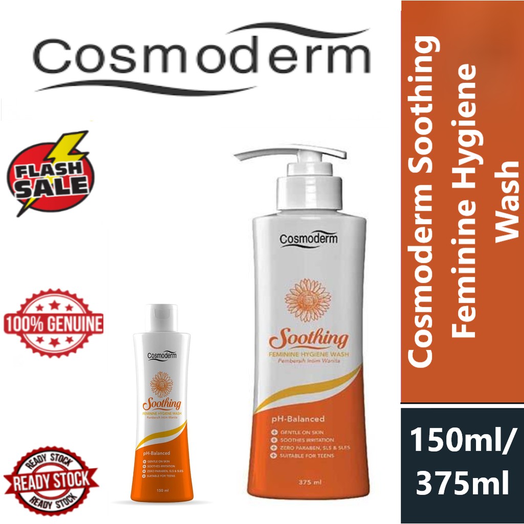 CHEAP! (EXP2/22) Cosmoderm Soothing Feminine Hygiene Wash 150 / 375 ml