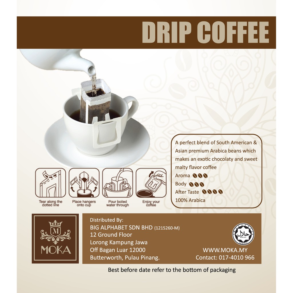 Download MOKA Hand Drip Coffee Bag ( 10 x 12g/bag ) | Shopee Malaysia