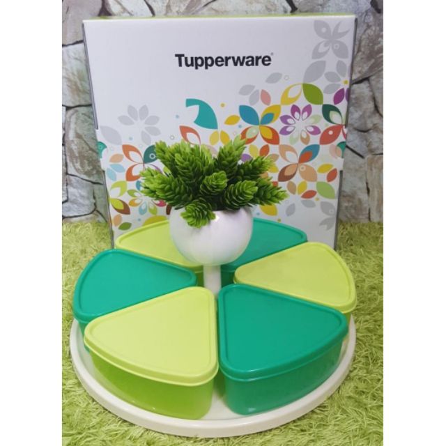 Tupperware Modular Carousel Container (6) Emerald & Green colour with ...