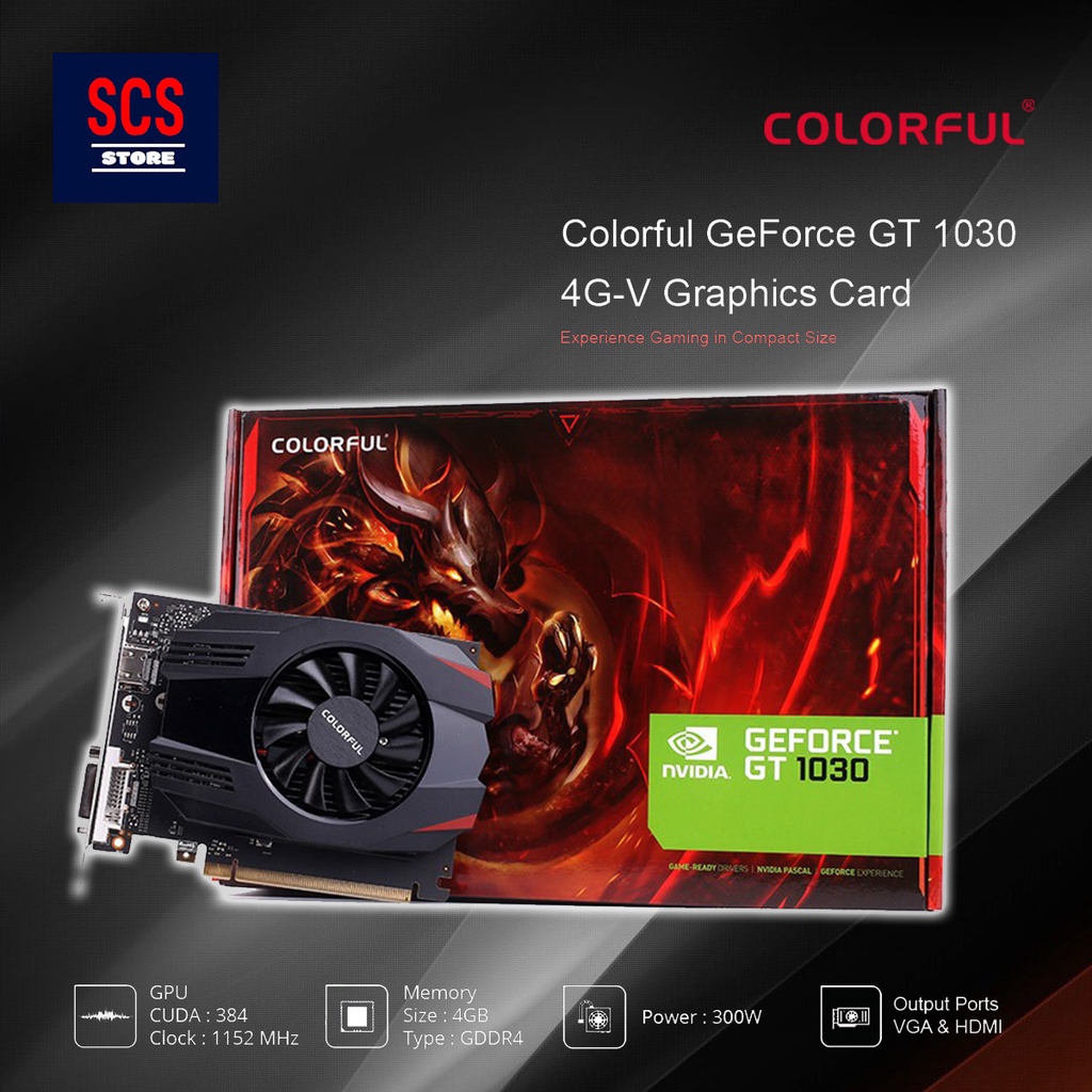 Colorful GT1030 4G-V 4GB GRAPHIC CARD