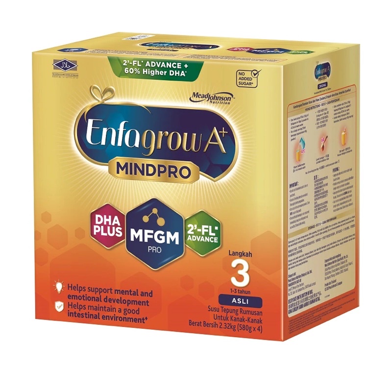 Enfagrow A+ MindPro 2FL Step 3 Original 2.32kg Milk Formula enfagrow ...