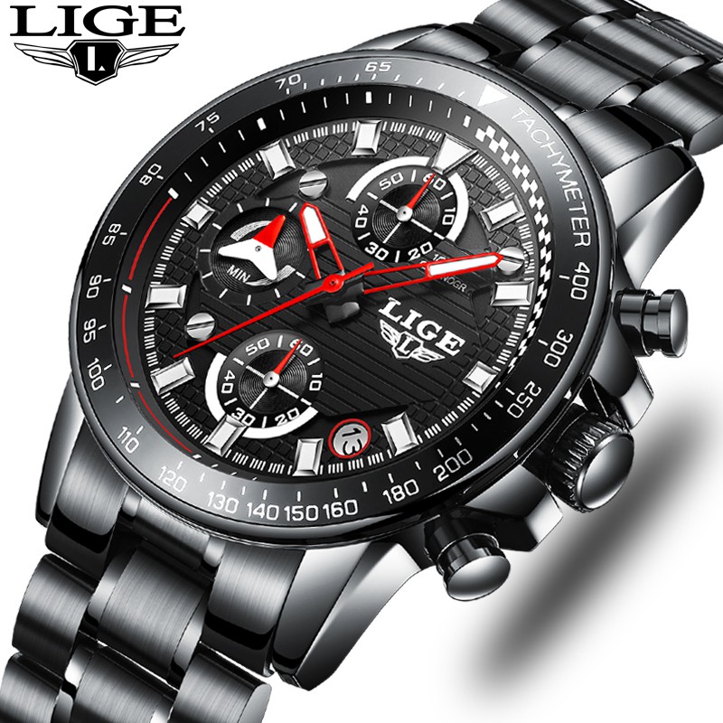 lige stainless steel watch