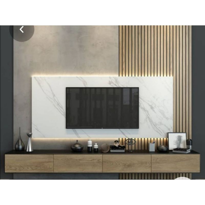 TV 8ft with laminated glossy marble Shopee Malaysia