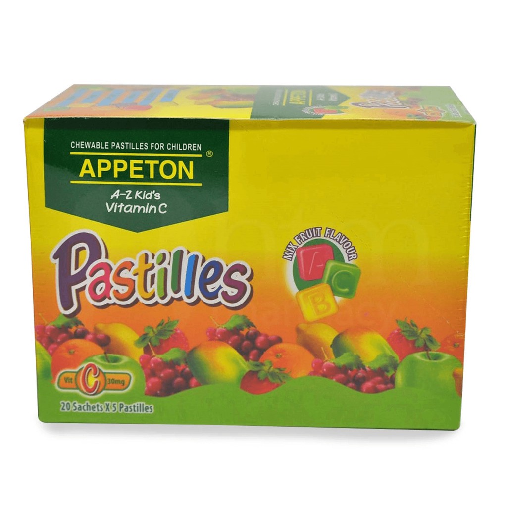 Appeton A-Z Kid's Vitamin C Pastilles 5s x 20 sachets | Shopee Malaysia