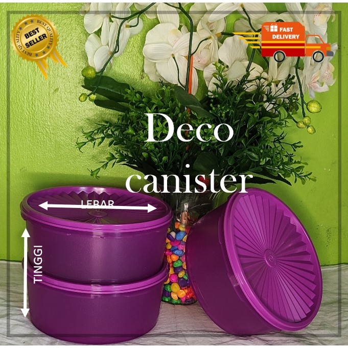 Tupperware Deco Canister L Original Tupperware Shopee Malaysia