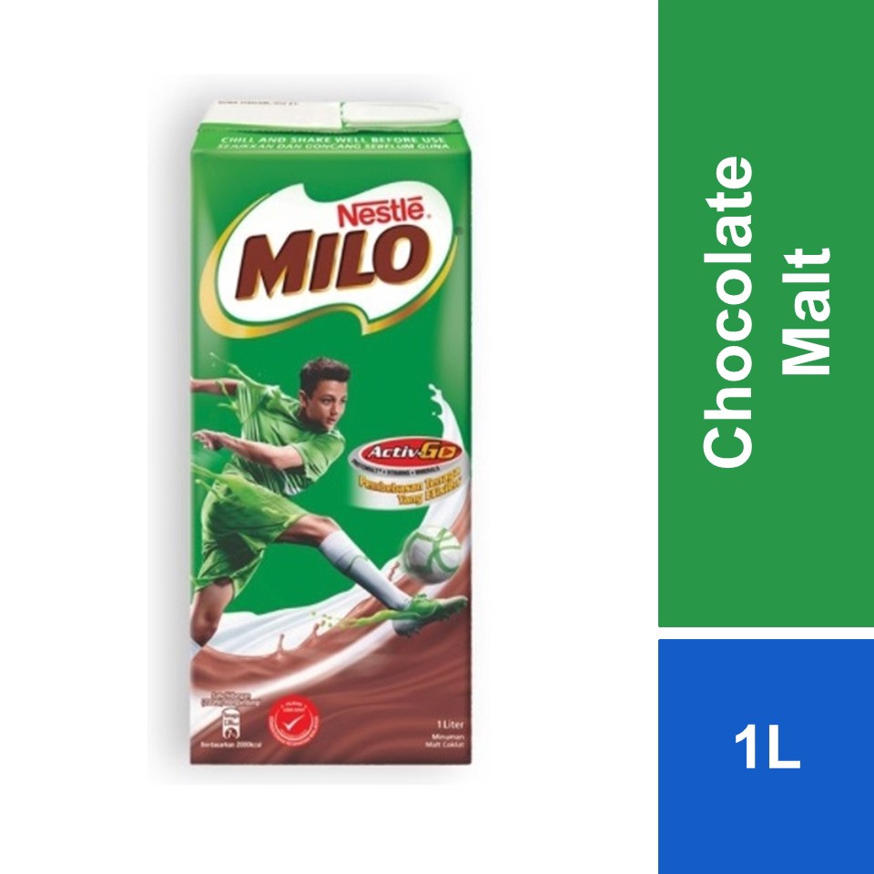 Nestle Milo Activ Go Rtd Chocolate Malt 1l Shopee Malaysia