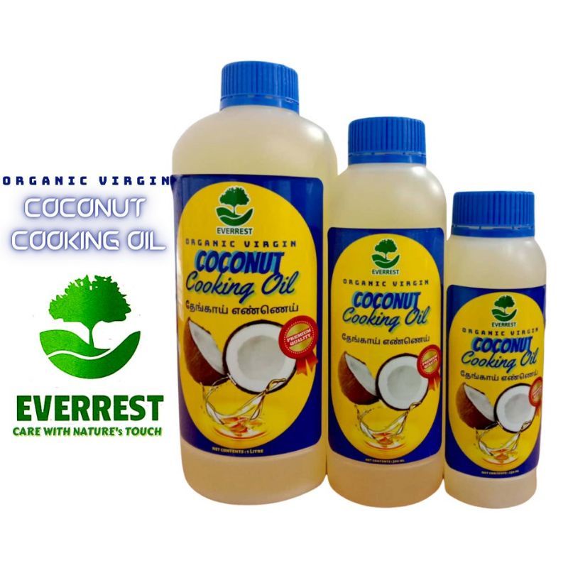 Organic Coconut Cooking Oil(250ml,500ml&1litre) Shopee Malaysia