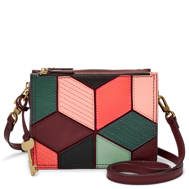 fossil patchwork purse