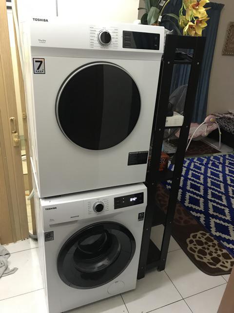 TOSHIBA WASHER DRYER COMBO PACKAGE TW-BH95S2M TD-H80SEM FREE STACKING ...