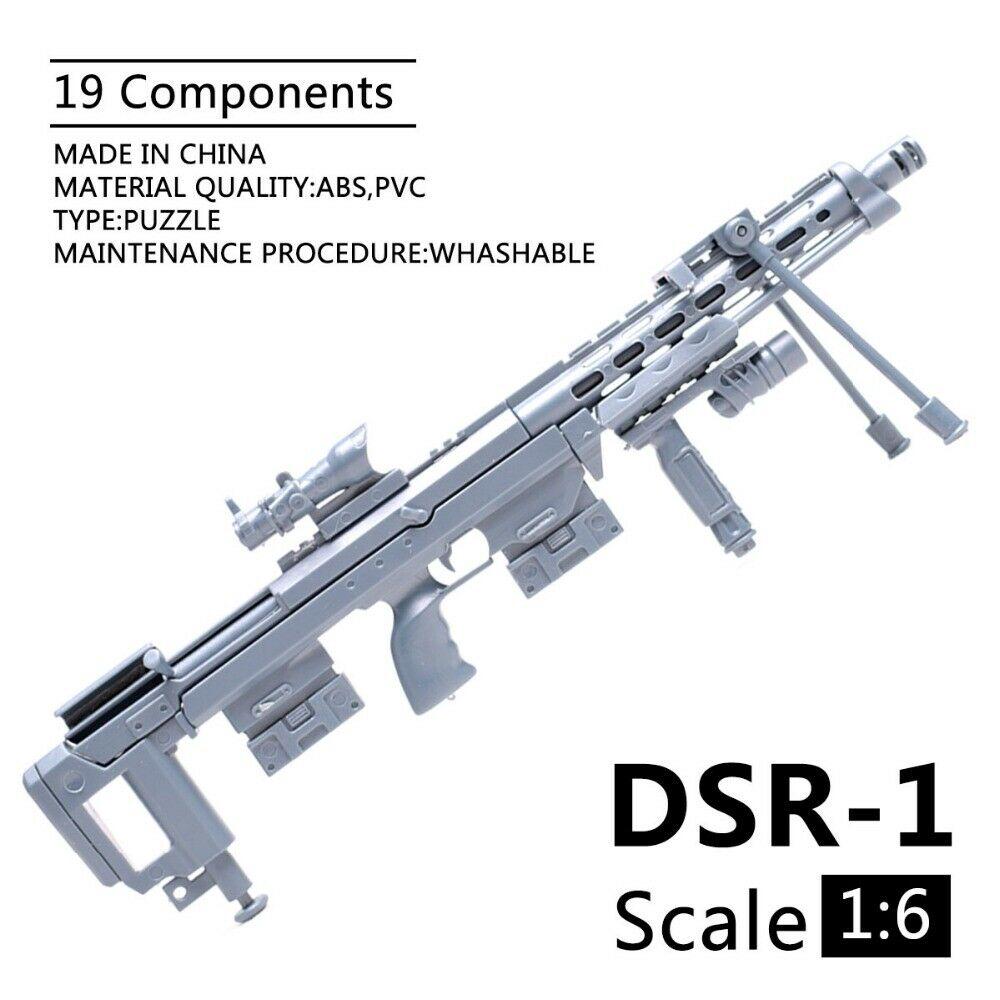 1 6 Hk416 M416 Weapon For 12 Action Figure Assault Rifle Pubg Guns Model Toy Shopee Malaysia - abs with guns roblox abs guns gold