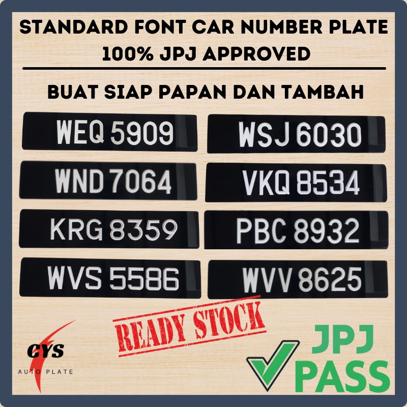 No plat jpj