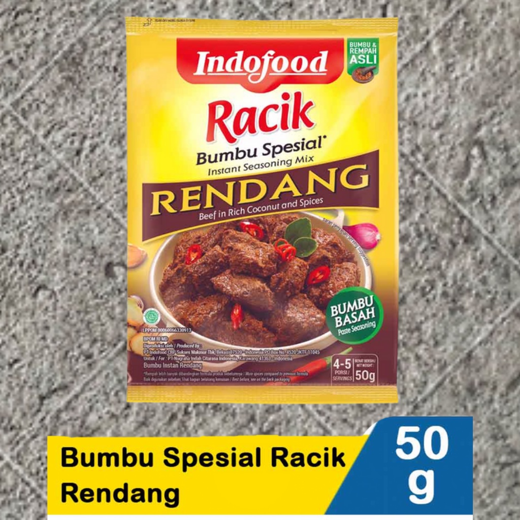 Indofood Special Rendang Racik Seasoning 50 gr | Shopee Malaysia